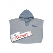 Sterntaler Kinder Poncho personalisiert, Fuchs Filou Badeponcho mit Kapuze, mit Namen bestickt