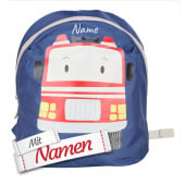 Sterntaler Kindergartenrucksack Mini Feuerwehr mit Namen bestickt, Kitarucksack blau