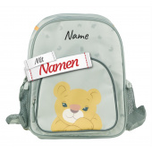 Sterntaler Löwe Leo, Kinderrucksack personalisiert – Rucksack mit Namen bestickt für Kita, Krippe und Hort