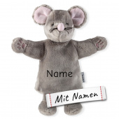 Sterntaler Maus Kinder Handpuppe-Schnuffeltuch mit Namen bestickt