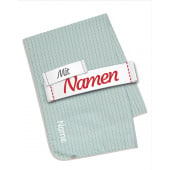 Sterntaler Musselin Babydecke Ozean mit Namen bestickt, Geschenk zur Geburt