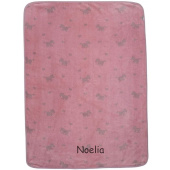 Sterntaler Plüsch-Decke Pauline 100x75 Lila/Rosa, bestickt