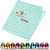 Sterntaler Schmusedecke Lama Lotte, Mintgrün, bestickt