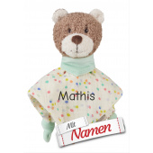 Sterntaler Schmusetuch mit Namen bestickt Bär BO