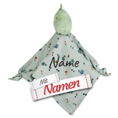 Sterntaler Schmusetuch personalisiert Dino Rexi mit Namen bestickt, Dinosaurier Baby Kuscheltuch