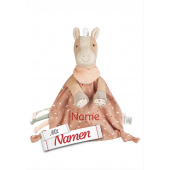 Sterntaler Schmusetuch Pferd Sunny mit Namen bestickt - Kuscheltuch für Baby und Kinder - Schnuffeltuch zum Greifen und Entdecken