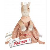 Sterntaler Schmusetuch Pferd Sunny mit Namen bestickt - Kuscheltuch für Baby und Kinder - Schnuffeltuch zum Greifen und Entdecken