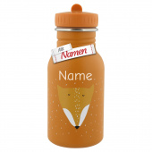 Trixie Kinder Fuchs Trinkflasche mit Gravur – personalisiert mit Namen für Kita & Schule, Mr. Fox, 350 ml