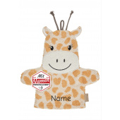 Waschlappen mit Namen bestickt Giraffe Kaya Giraffe von Sterntaler &ndash; personalisiertes Babygeschenk aus Baumwolle