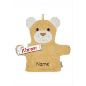 Waschlappen mit Namen bestickt Löwe Leo von Sterntaler – aus Baumwolle, hautfreundlich, für Baby und Kleinkind