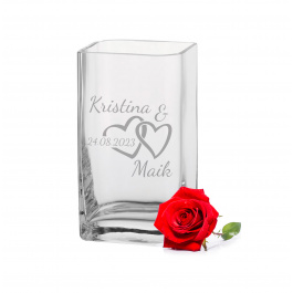Leonardo Vase mit Gravur zur Hochzeit / Jahrestag | LALALO