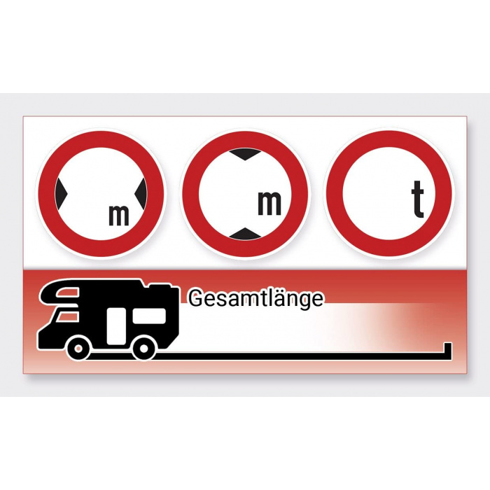 2x Wohnwagen/Wohnmobil, Abmessungen (Höhe Breite Länge) & Gewicht