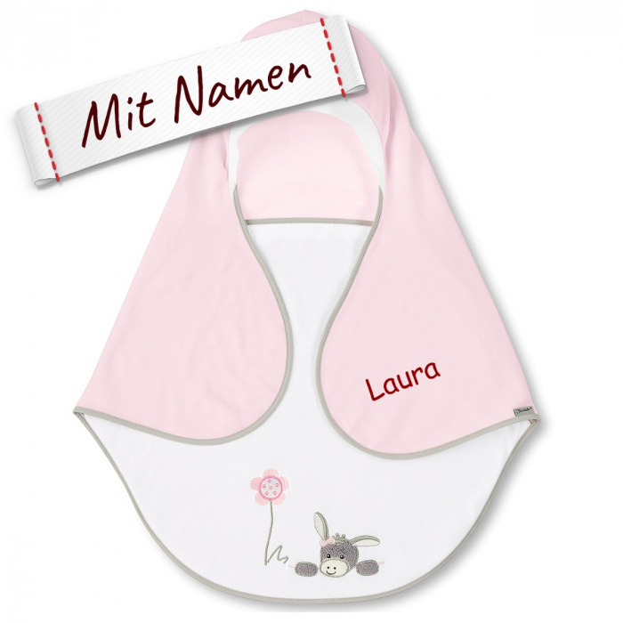 Sterntaler Baby Einschlagdecke mit Namen, Autositz, | z.B. Weiß, für... LALALO