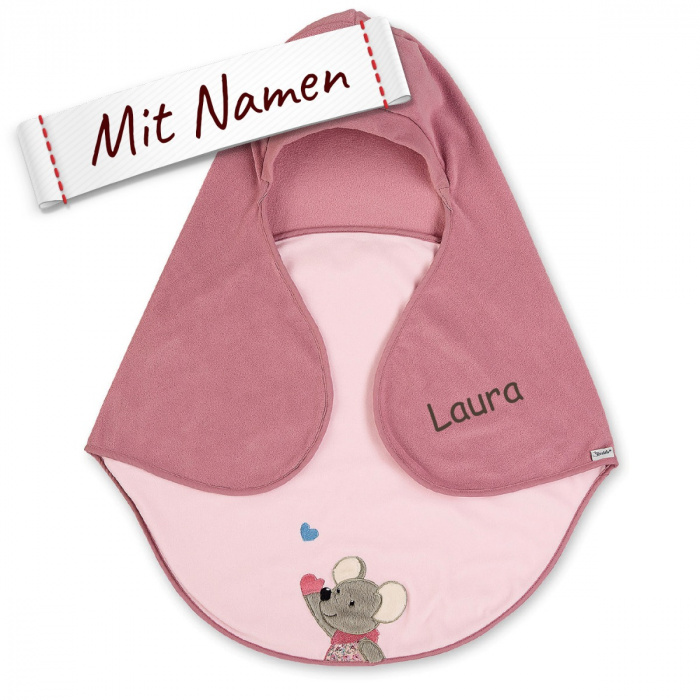 Sterntaler Baby Einschlagdecke mit Namen, Rosa, Autositz, z.B. für... |  LALALO