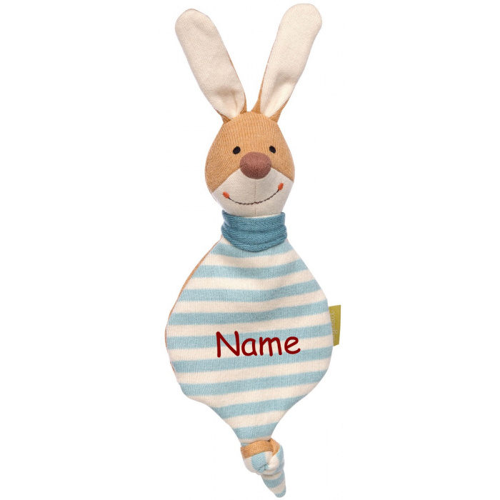 Sigikid Mini Strickschnuffel Hase, bestickt