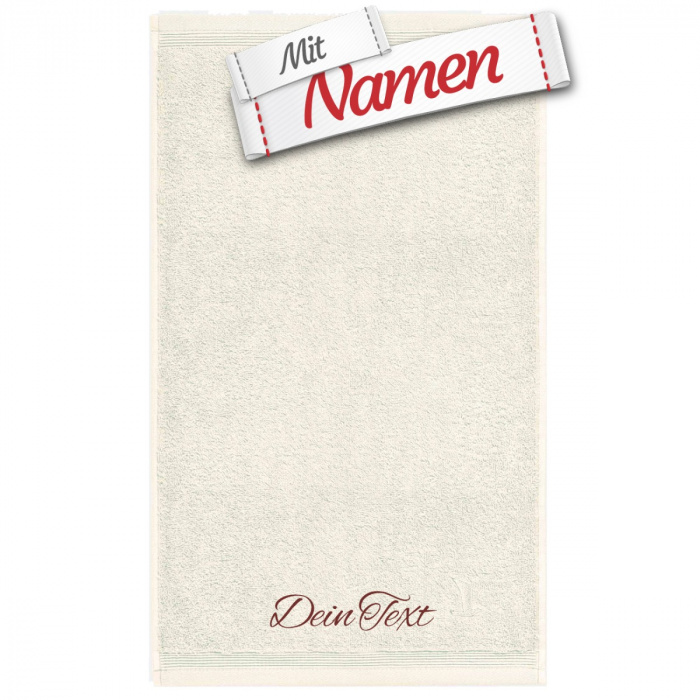 MÖVE Duschtuch 80x150 Ivory (017), bestickt