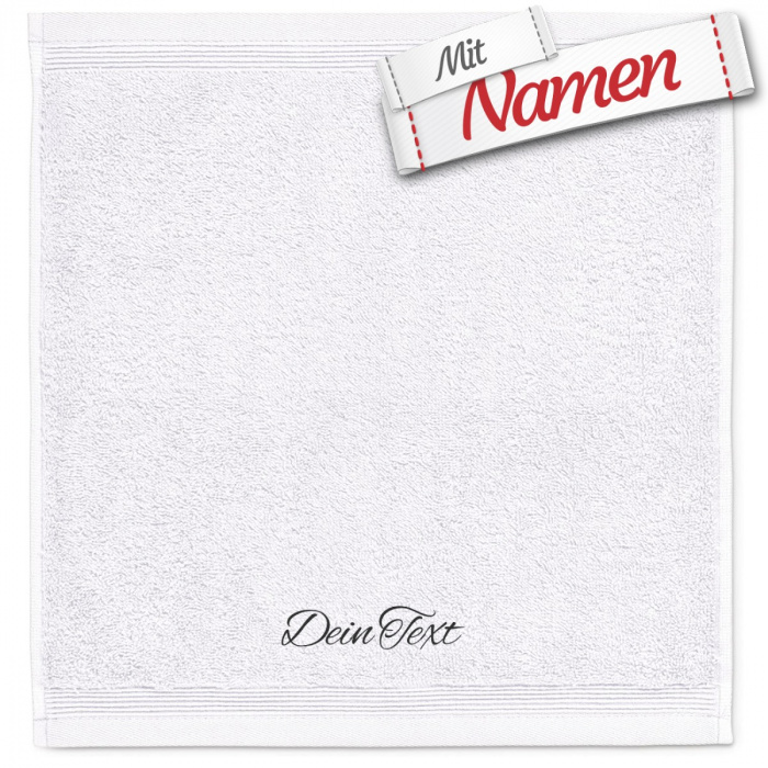 MÖVE Seiftuch 30x30 Snow Weiß (001), bestickt