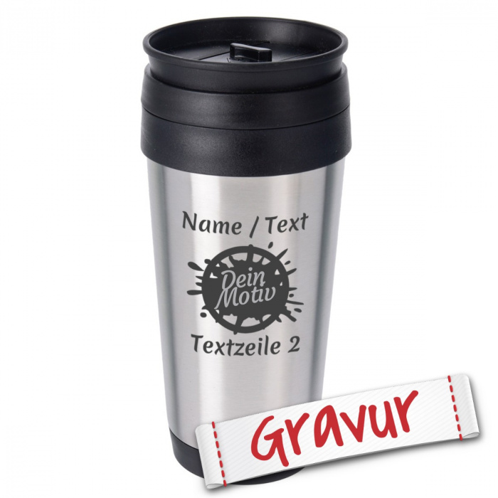 Auto Thermosbecher mit Gravur