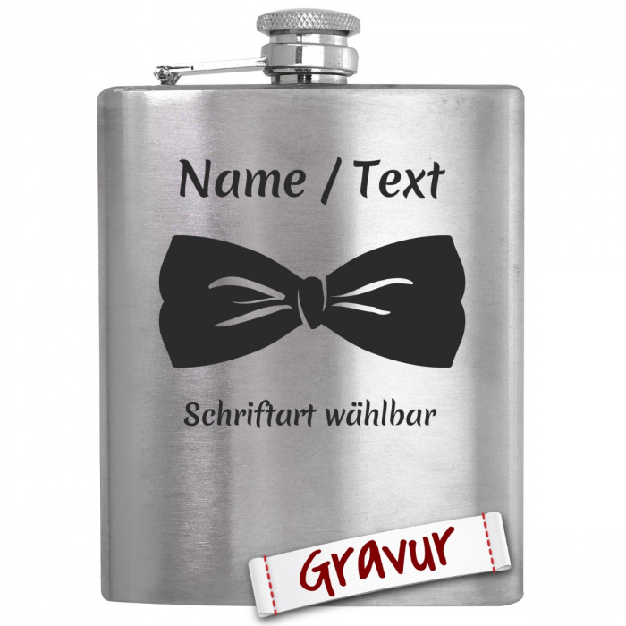 Trauzeuge Flachmann mit Gravur personalisiert - Perfektes Hochzeitsgeschenk