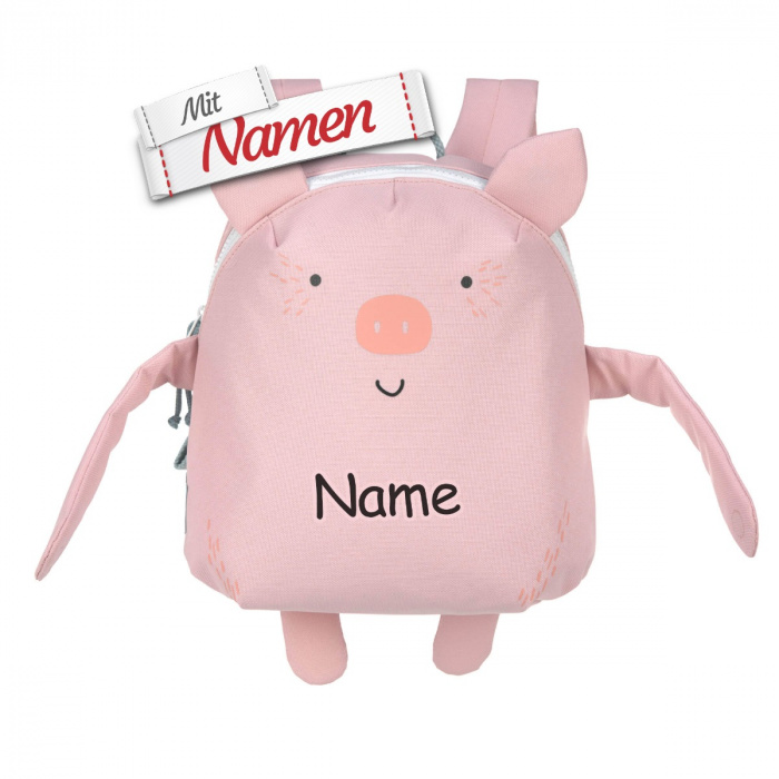 Lässig Rucksack About Friends, Schwein Bo, bestickt
