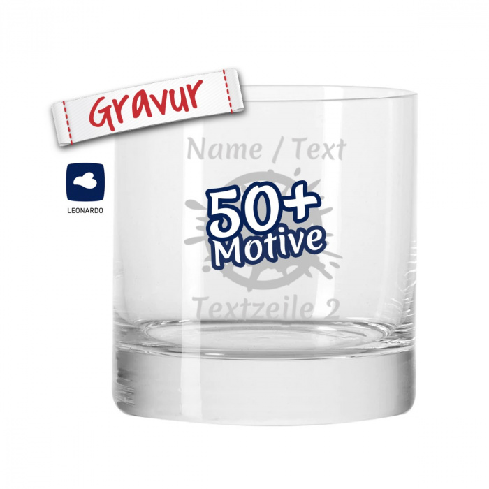 LEONARDO Whiskyglas D.O.F. BAR, 380 ml mit Gravur