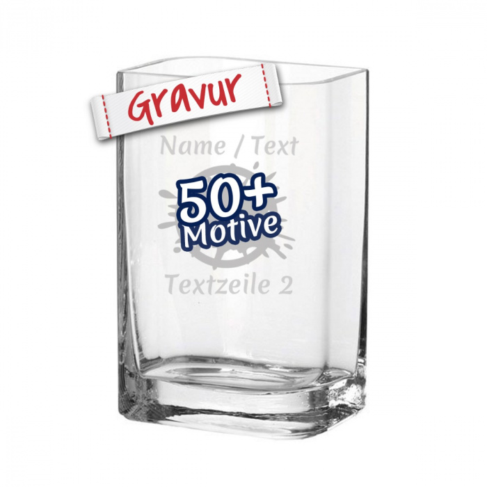 Gravierte LEONARDO Vase Lucca - Geschenk für Frauen, Geburtstag, Mutterta mit Gravur