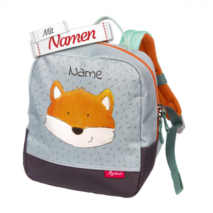Sigikid Mini Rucksack Fuchs grau, bestickt