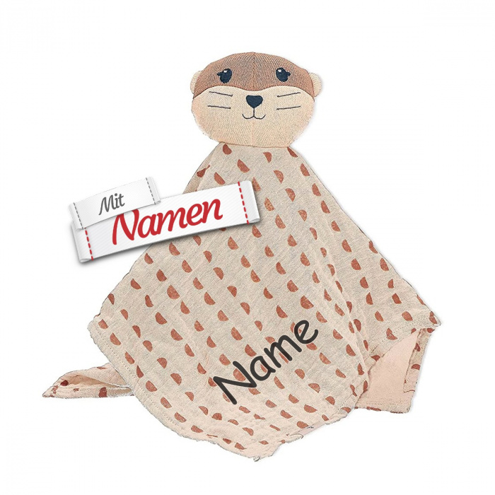 Sterntaler Kuscheltuch Otter Otti, 35 cm, bestickt