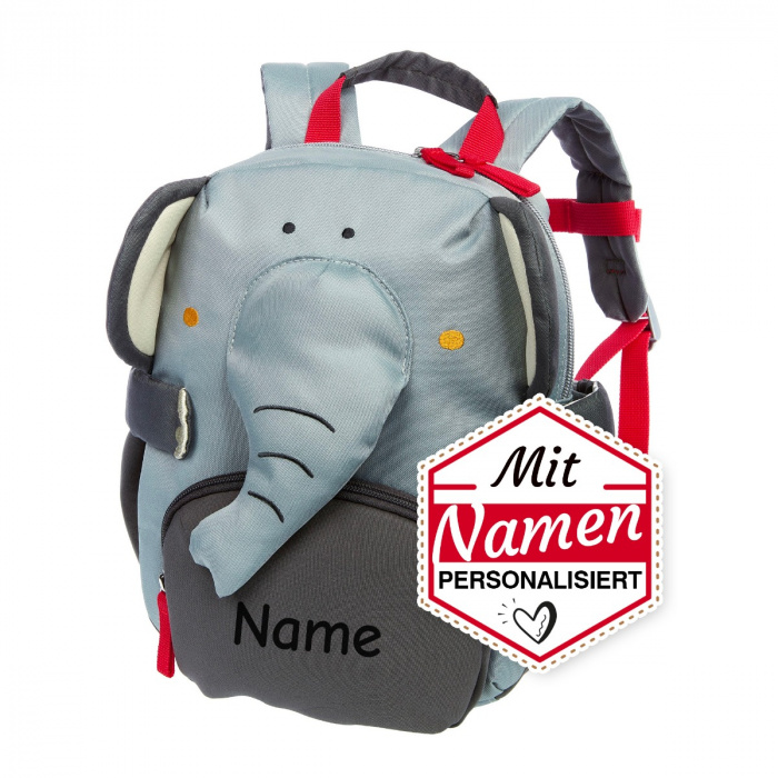 Versand am selben Tag Kita-Start Geschenk: Sigikid Kindergartenrucksack LALALO Namen... Elefant mit 