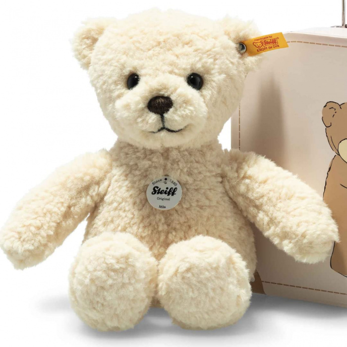 Plüsch-Schlafanzug mit Teddybär-Applikation | Il Gufo