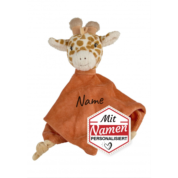 Baby Geschenk personalisiert Giraffe Kaya Giraffe Schmusetuch von Sterntaler mit Namen bestickt