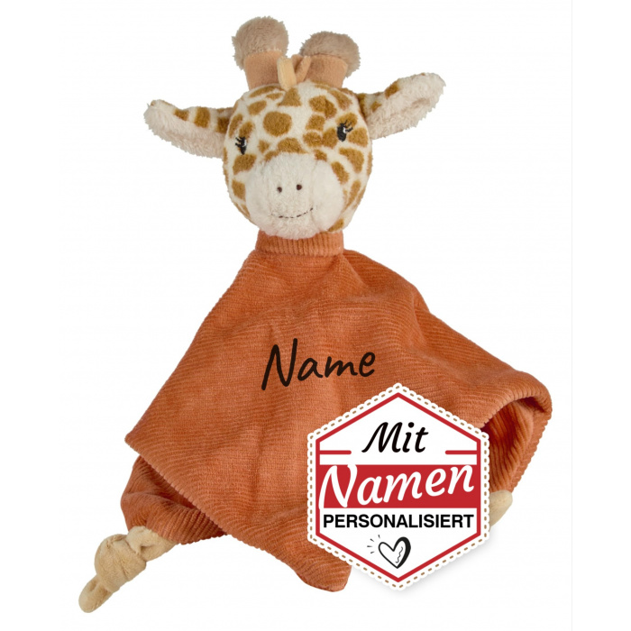 Baby Geschenk personalisiert Giraffe Kaya Giraffe Schmusetuch von Sterntaler mit Namen bestickt