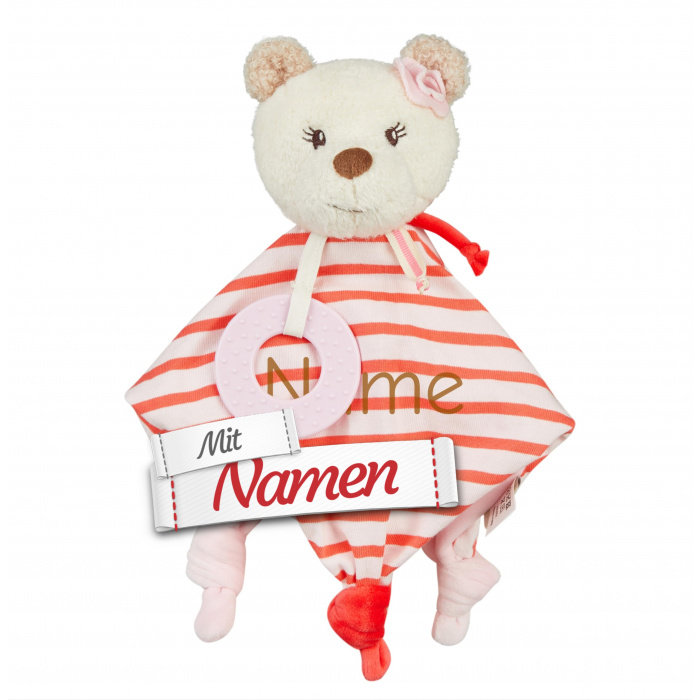 Babygeschenke: Sterntaler Schmusetuch Bär Betty bestickt mit Namen