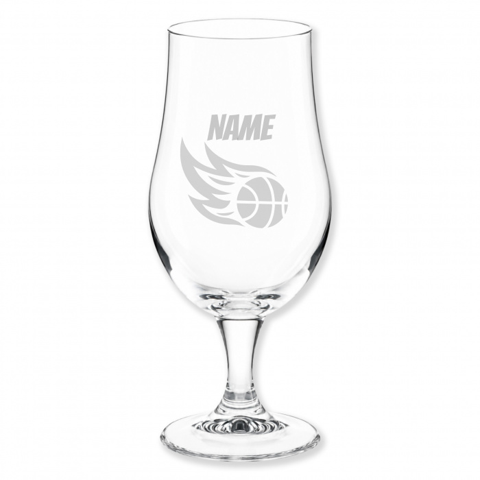 Bierglas mit Basketballmotiv als Trainer Geschenk mit Gravur