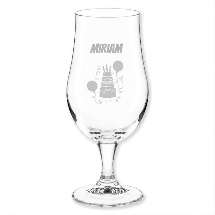 Geburtstag Gravur, Bierglas, Namen