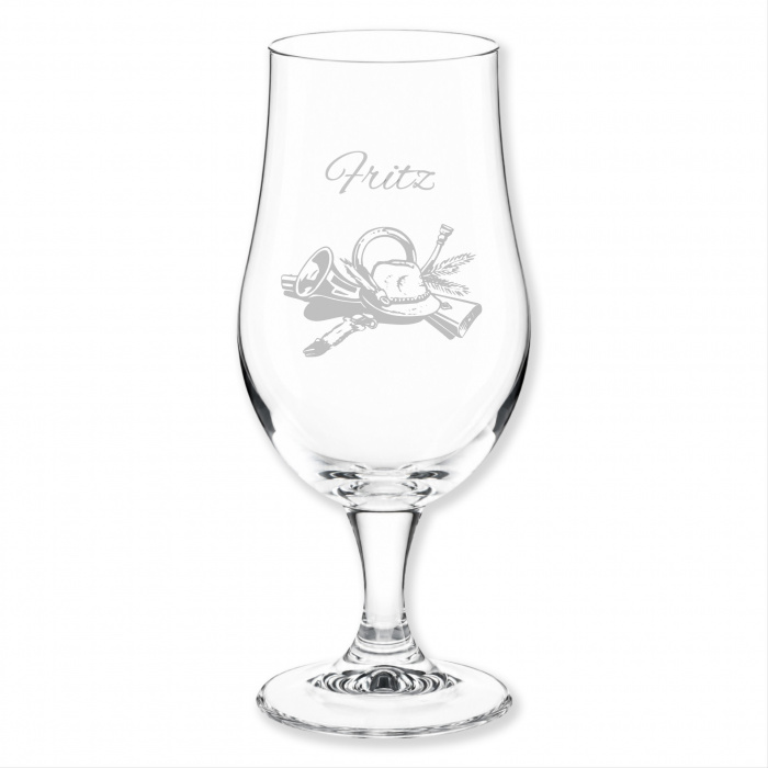 Geschenk für Jäger, Biertulpe, Opa, Namen, Gravur