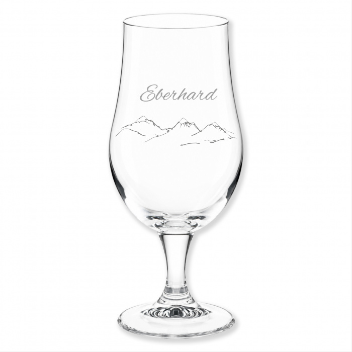 Geschenk für Opa, Biertulpe Gebirge, Namensgravur