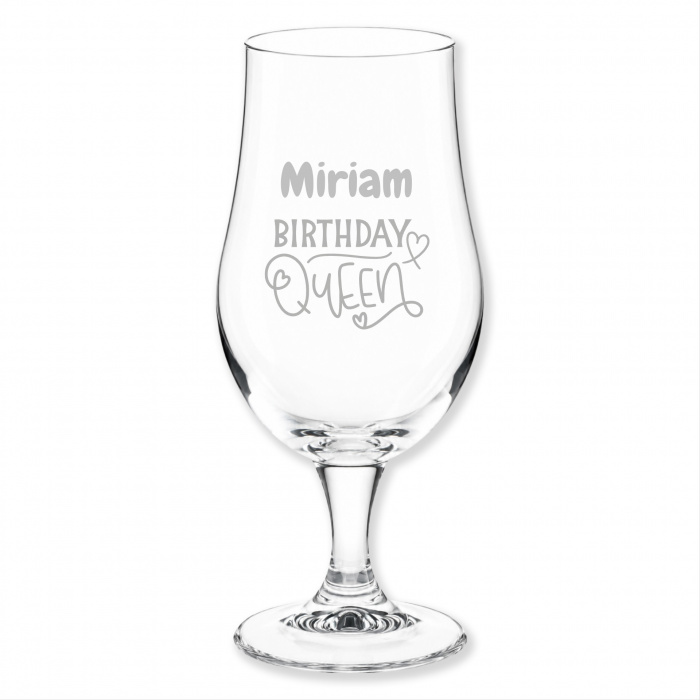 Geschenkidee beste Freundin Geburtstag, Bierglas, Gravur