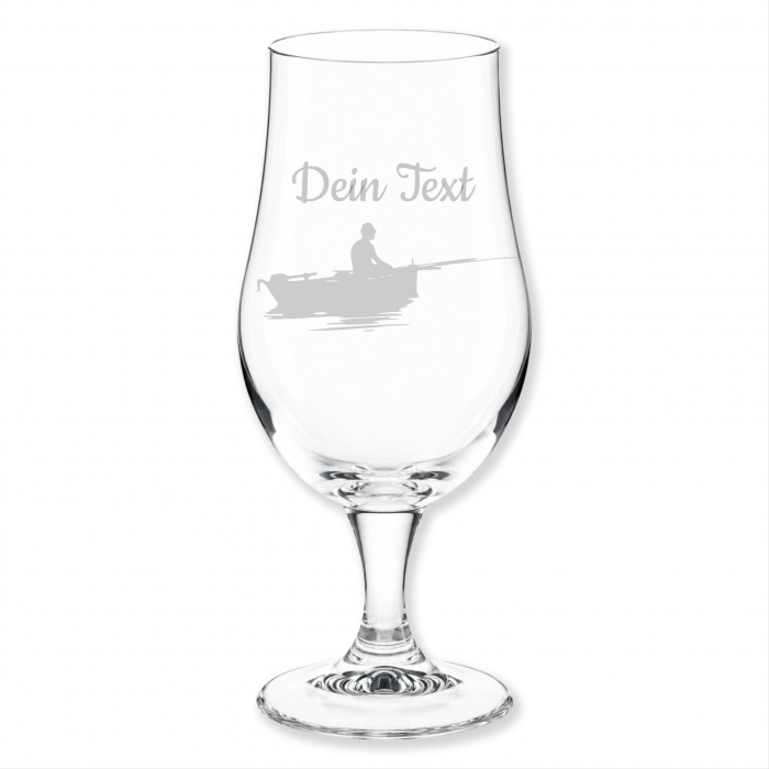 Geschenkidee für Opa, Biertulpe, Angeln Boot, Gravur