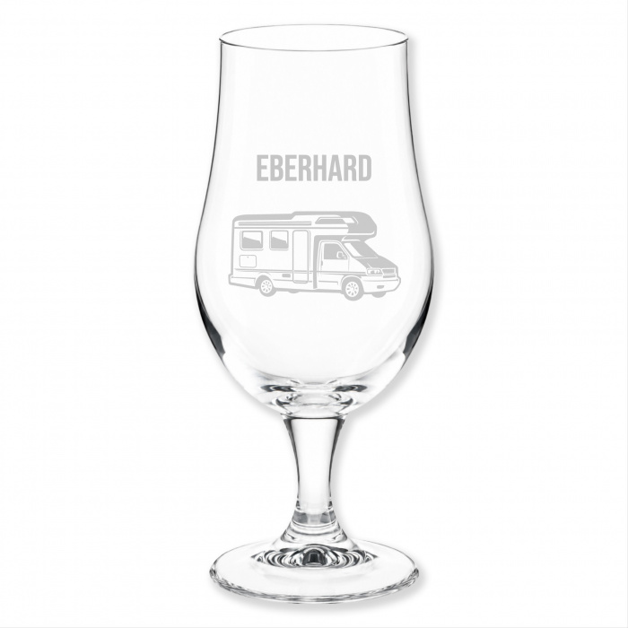 Geschenkidee für Opa, Biertulpe Wohnmobil, Namensgravur