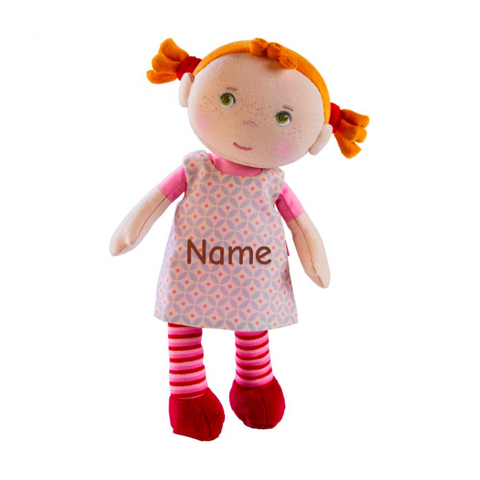 Bestickte HABA Stoffpuppe Roya, Geschenk zur Geburt