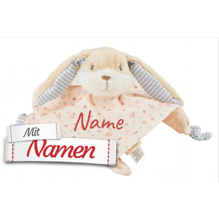 Hase Hanni Schmusetuch mit Namen bestickt von Sterntaler, Personalisiertes Baby Geschenk