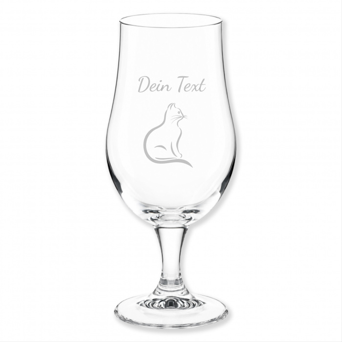 Katzenmama Katzenpapa, Bierglas, Gravur