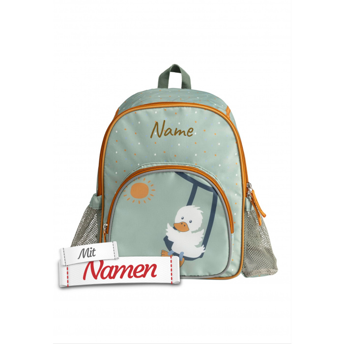 Kindergartenrucksack personalisiert Ente Edda Lou von Sterntaler mit Namen bestickt
