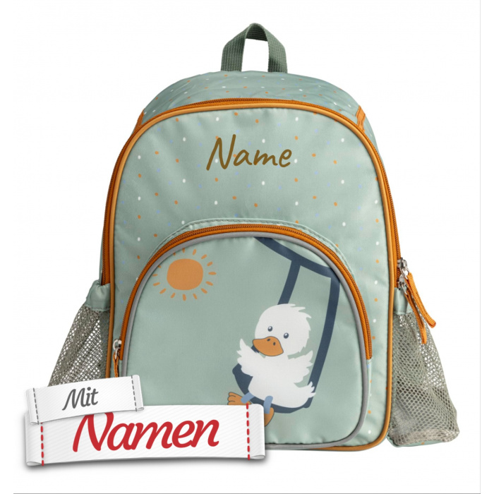 Kindergartenrucksack personalisiert Ente Edda Lou von Sterntaler mit Namen bestickt