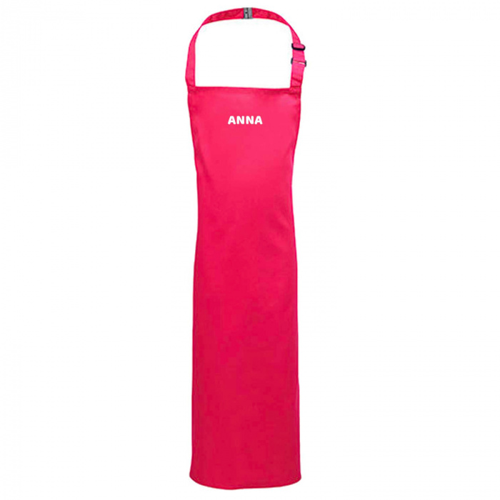 Kinderschürze & Malschürze mit Namen bestickt, personalisierte Kochschürze, 3-6 Jahre Pink