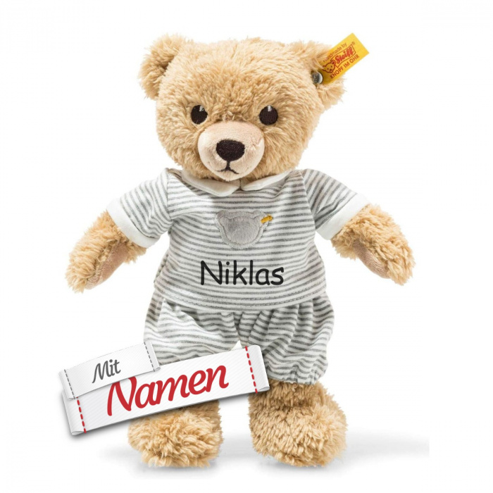 Kuscheltier Bär Schlaf-Gut-Bären von Steiff mit Namen bestickt