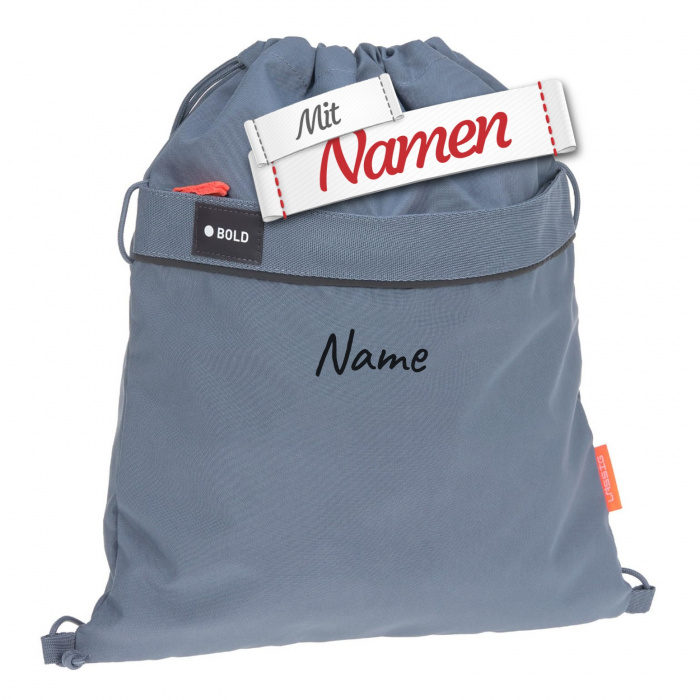 LÄSSIG Sportbeutel mit Namen für Schule & Training – personalisiert bestickt