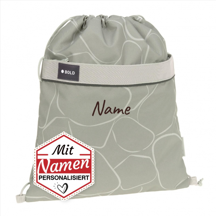 LÄSSIG Sportbeutel personalisiert Bold Lässig Kinder Turnbeutel Sportbeutel mit Rucksackfunktion – mit Namen bestickt