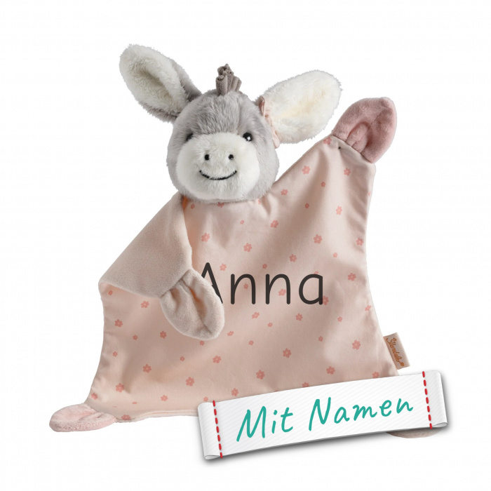 Personalisiertes Sterntaler Schmusetuch Emmi Girl Rosa - Baby Mädchen Geschenk, bestickt